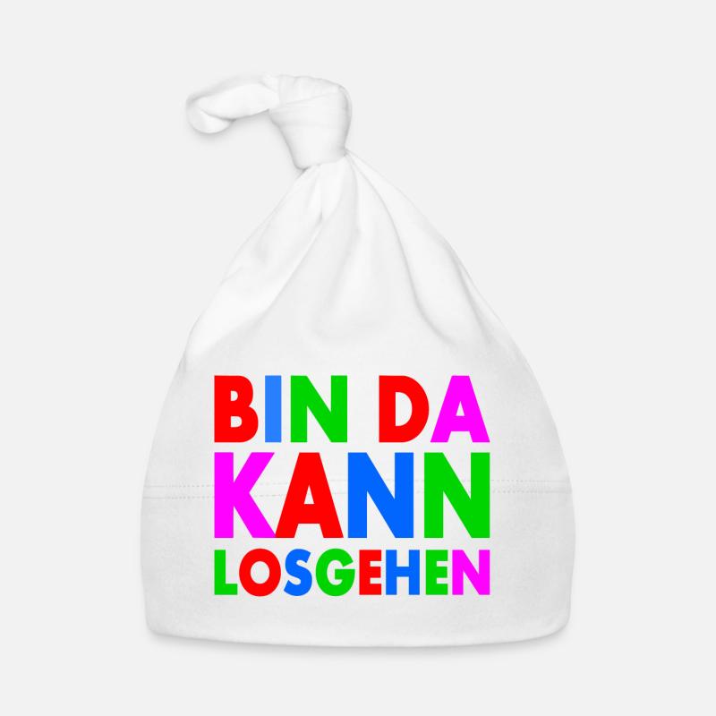 BIN DA KANN LOSGEHEN Baby Bio-Mütze