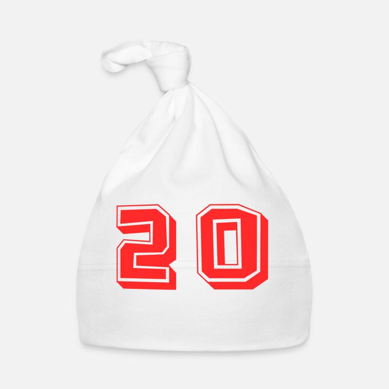 20 ANS. 20e ANNIVERSAIRE. ANNIVERSAIRE 20 ANS. 20 Bonnet bio Bébé