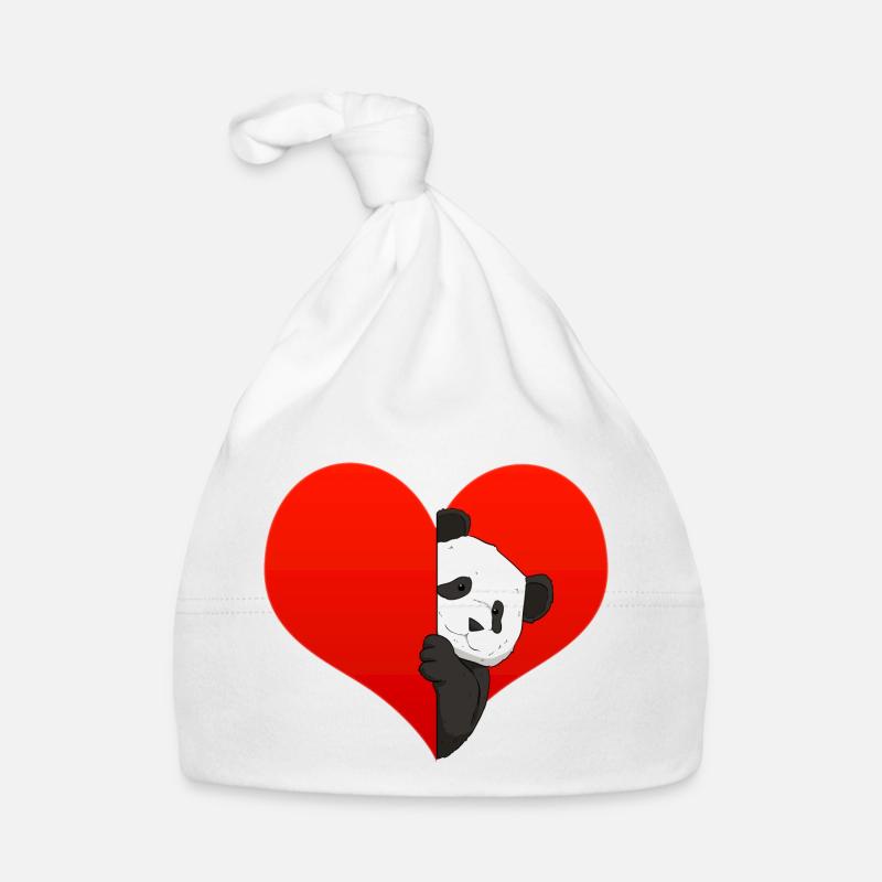 Panda Mädchen Unglaublich Liebe Herz I Geschenk Baby Bio-Mütze
