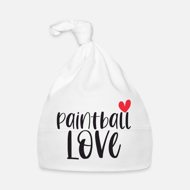 Paintball Paintballer Gotcha Love Gift Organic Baby Cap