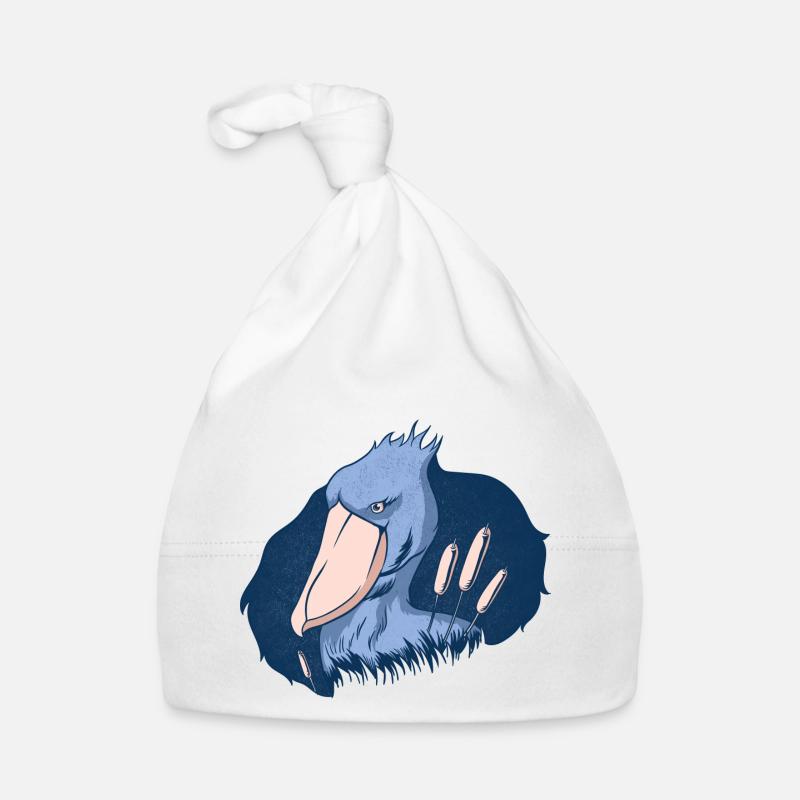 Shoebill Bird Ornithologist Forest I Gift Organic Baby Cap