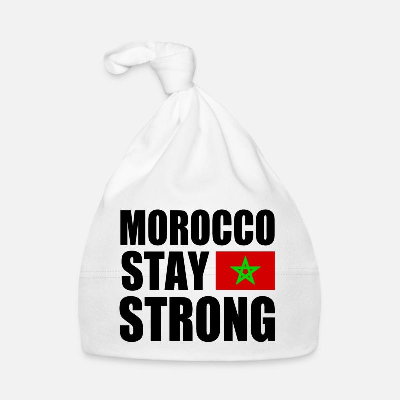 Morocco stay strong Bonnet bio Bébé