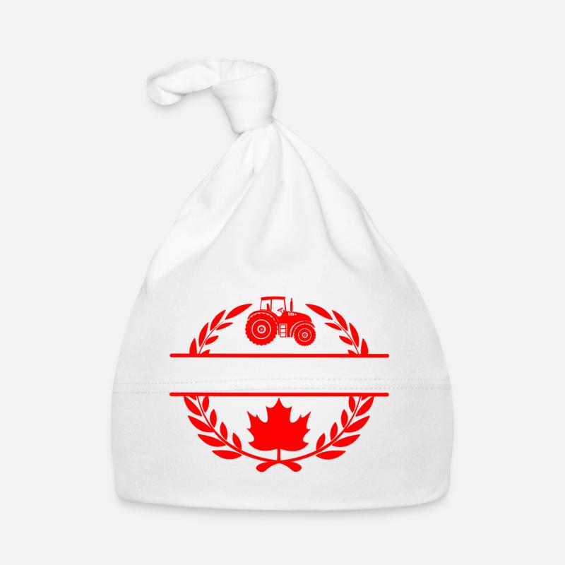 Couronne de laurier de tracteur de feuille d’érable du Canada Bonnet bio Bébé