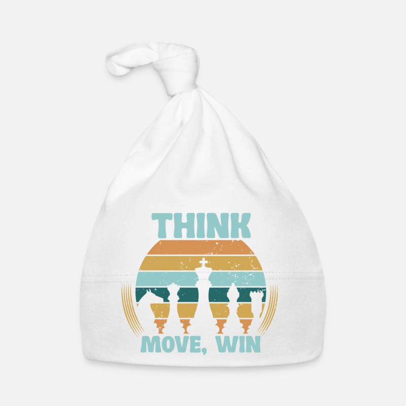 Chess, Think, Move, Win, Chess Master Club Organic Baby Cap