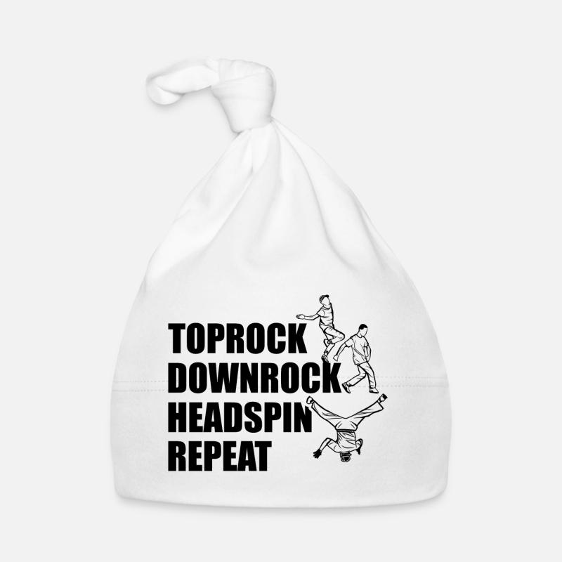Toprock Downrock Headspin Repeat Baby Bio-Mütze
