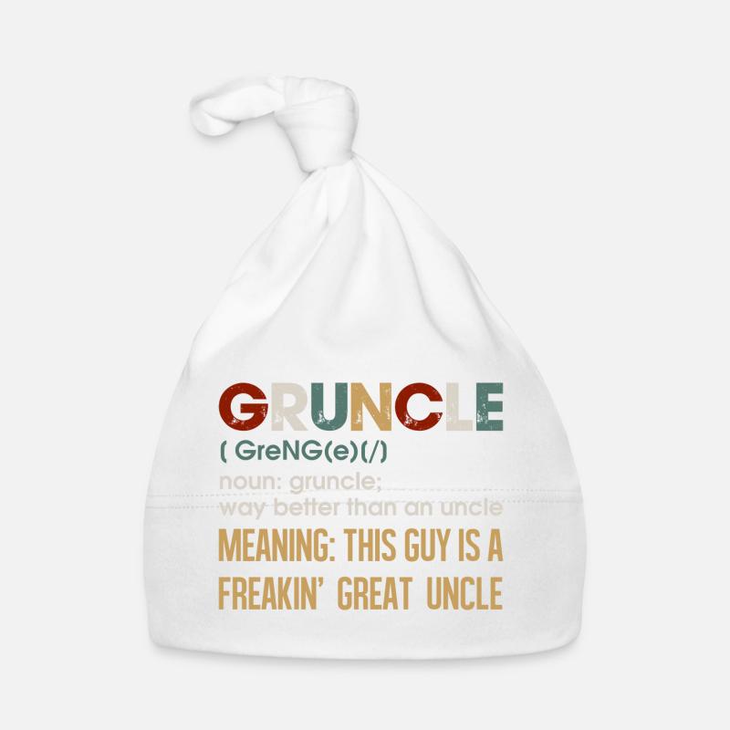 Gruncle: The Great Uncle Vibe Organic Baby Cap