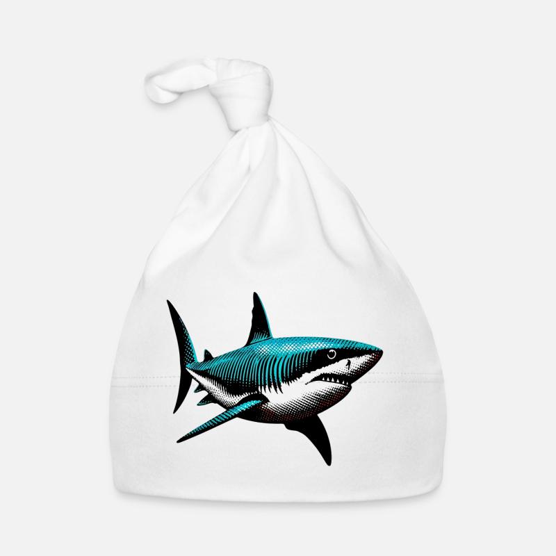 Shark Organic Baby Cap