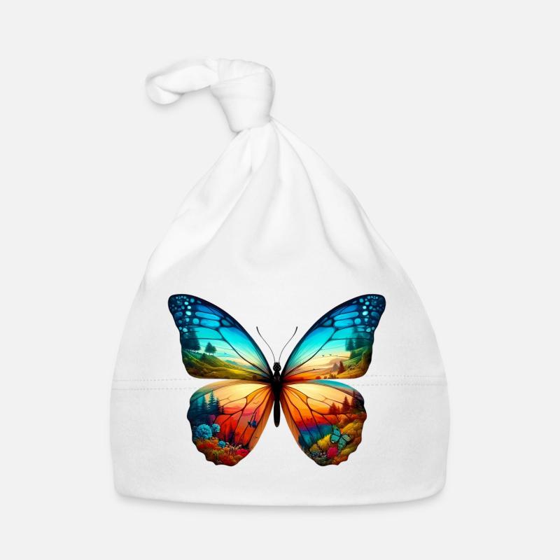 Butterfly Organic Baby Cap