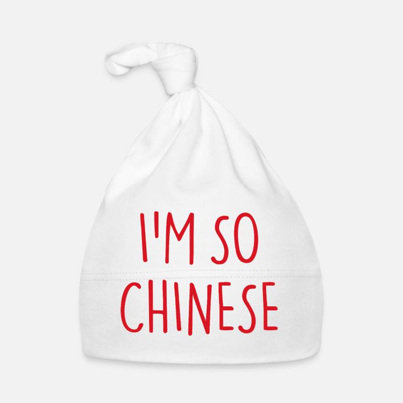 JE SUIS TELLEMENT CHINOIS Bonnet bio Bébé