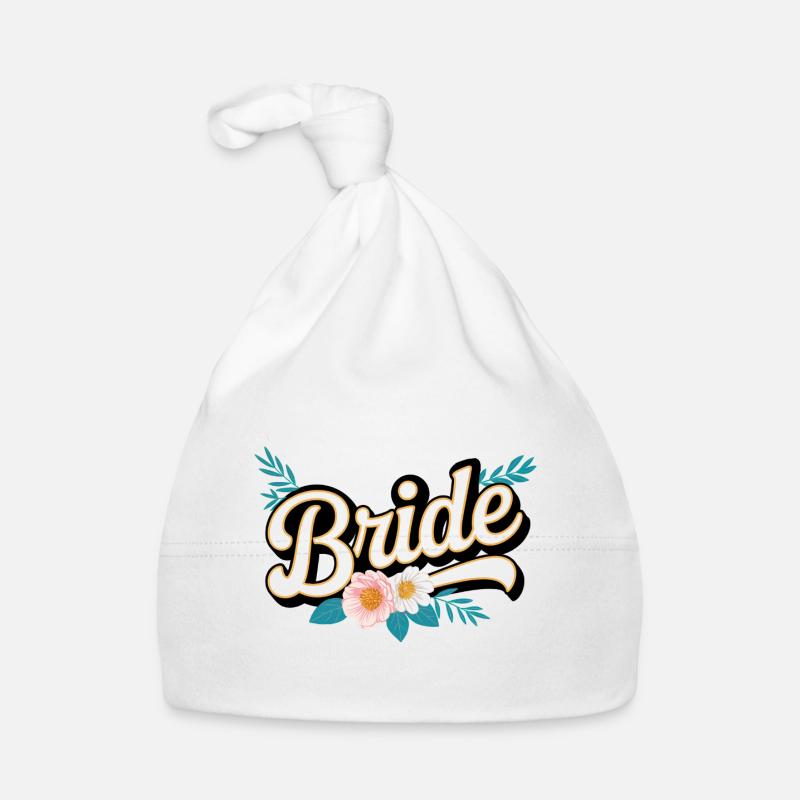 Team Bride! Personalisierbar Baby Bio-Mütze
