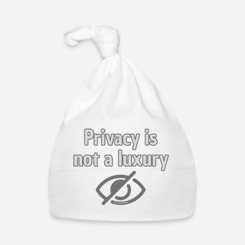 Privacy Not Luxury - Top Statement for Privacy Organic Baby Cap