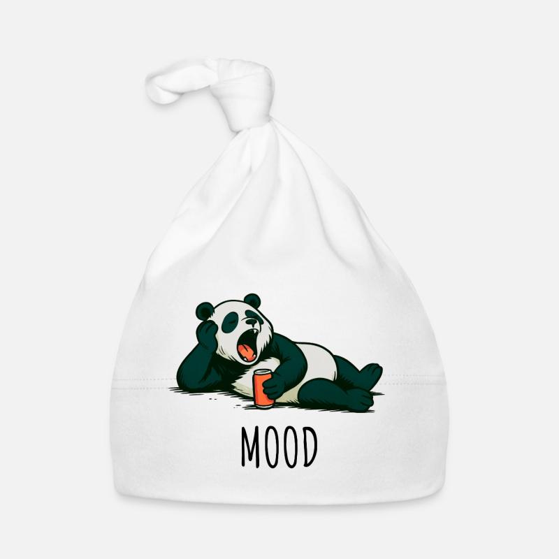 Panda décontracté avec design de boisson Bonnet bio Bébé