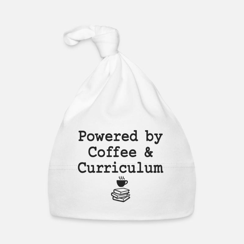 Powered by Coffee & Curriculum Coffee Statement Baby Bio-Mütze