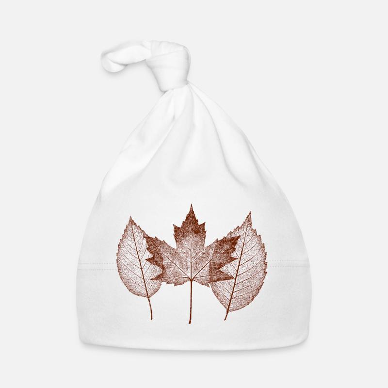 Autumn Leaves Pattern for Nature Fans Organic Baby Cap