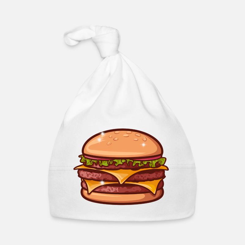 Saftiger Cheeseburger Baby Bio-Mütze