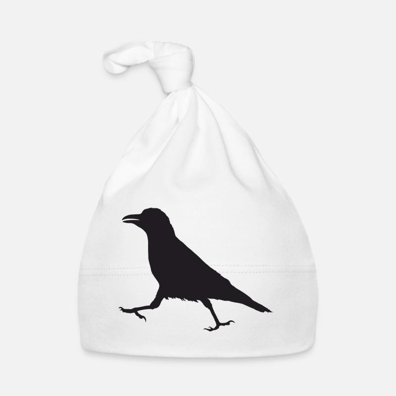 Corbeau I - Bonnet bio Bébé - blanc