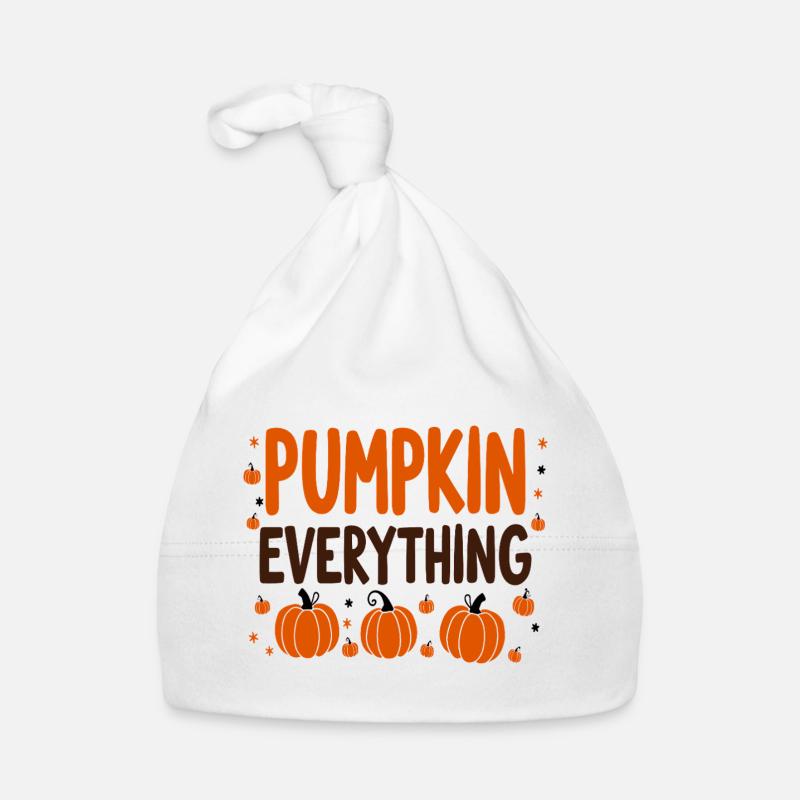 Pumpkin Everything Fall October Organic Baby Cap