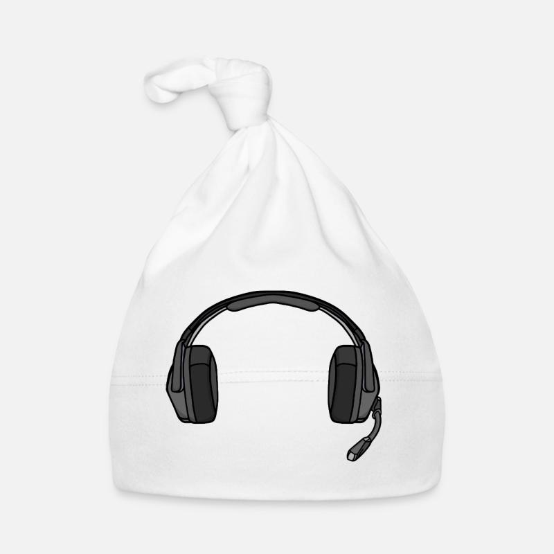 Casque avec micro Bonnet bio Bébé