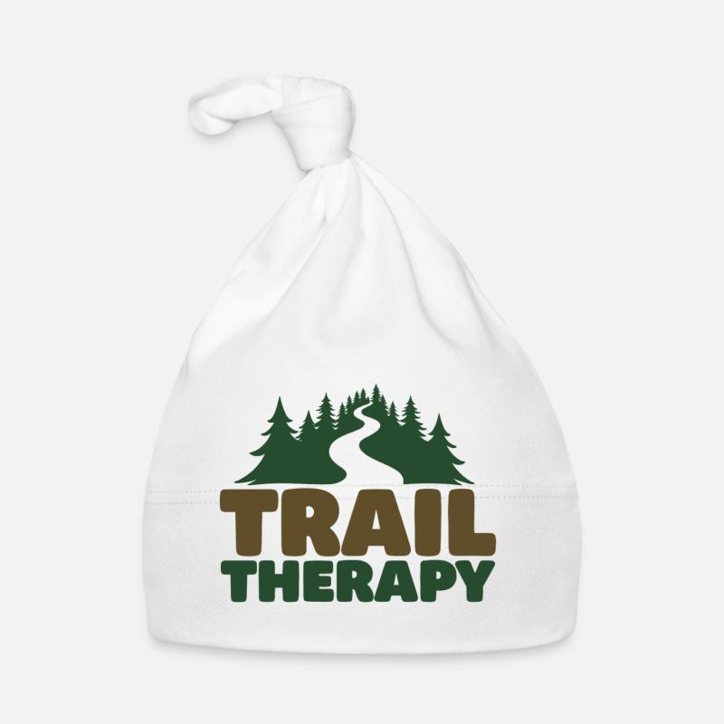 TRAIL THERAPY Spruch Statement Baby Bio-Mütze