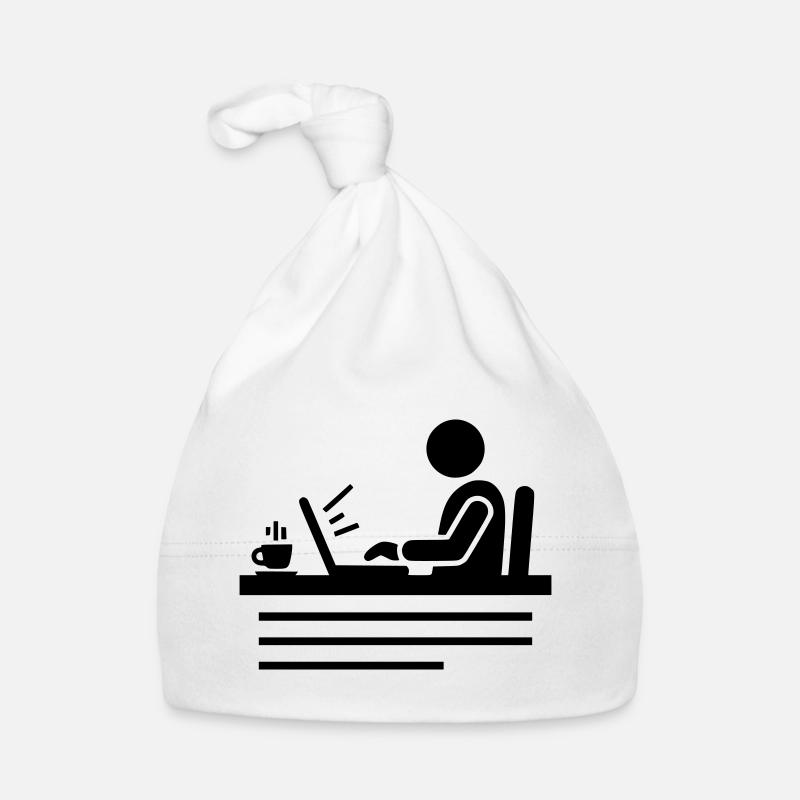 Bureau et bureau à domicile | Pictogramme du programmeur Bonnet bio Bébé