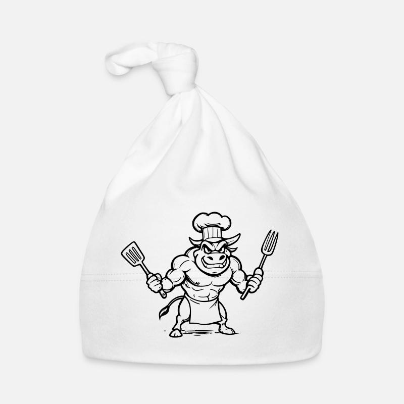 Taureau chef cuisinier  Bonnet bio Bébé