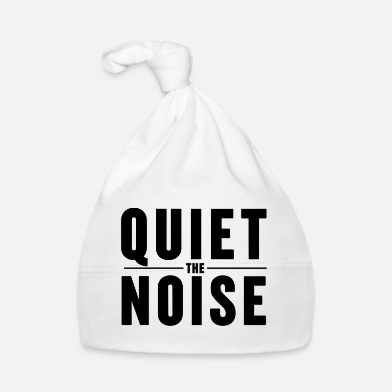 Quiet The Noise Quiet Mindfulness Statement Organic Baby Cap