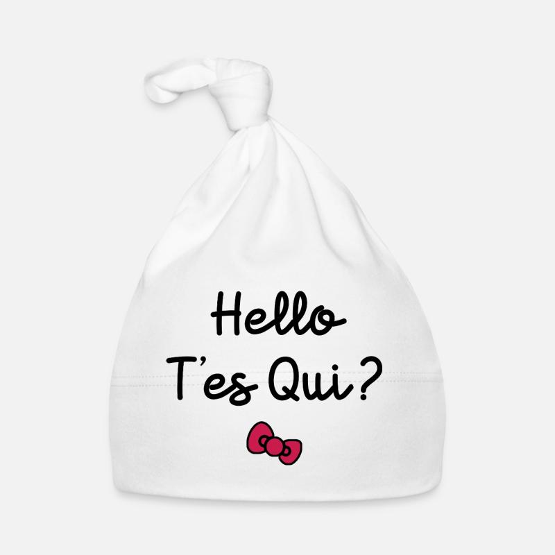 HELLO T'ES QUI ?  Bonnet bio Bébé