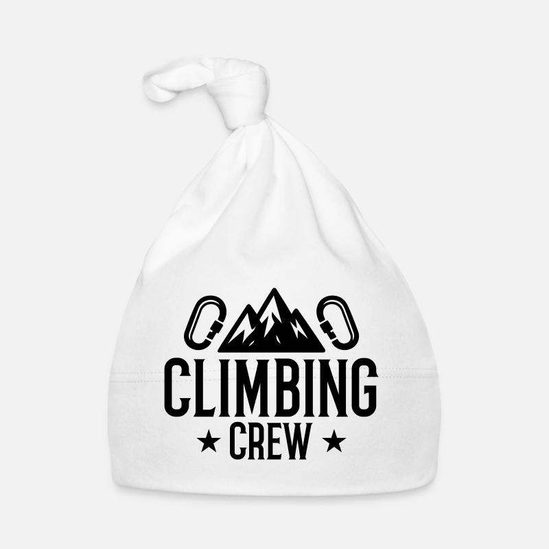 Climbing Crew Mountains Carabiner Organic Baby Cap