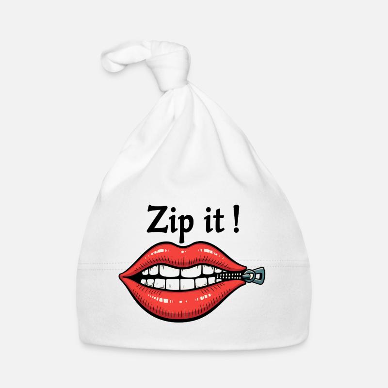 Zip It Lips Organic Baby Cap