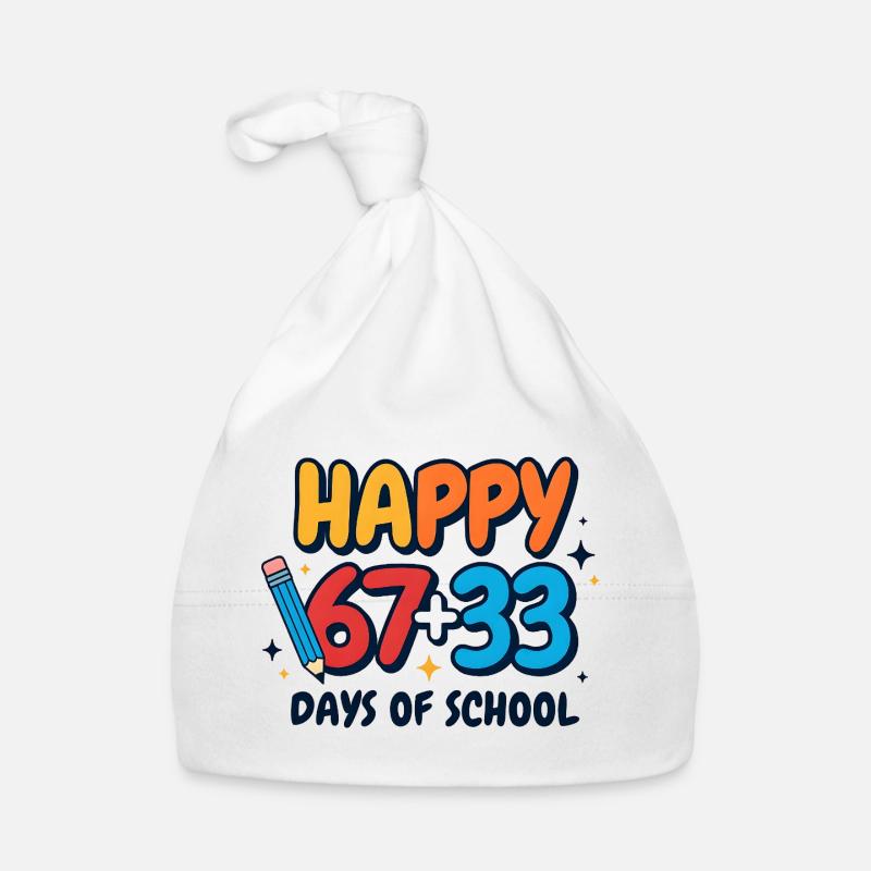 Joyeux 100 jours d’école Bonnet bio Bébé
