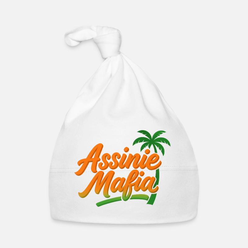 assinie Mafia - Bonnet bio Bébé - blanc