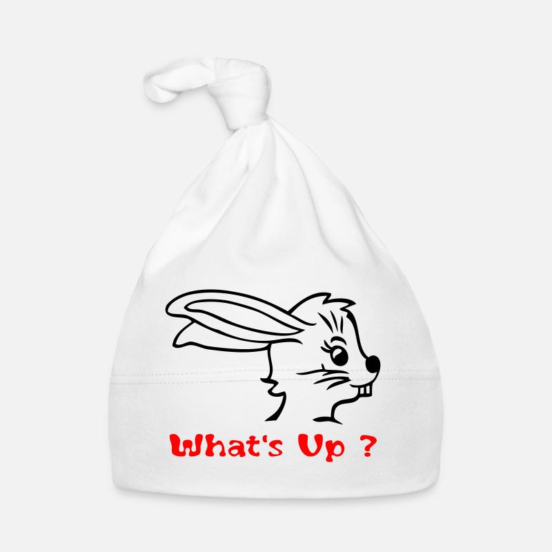 Rabbit in Easter stress Organic Baby Cap