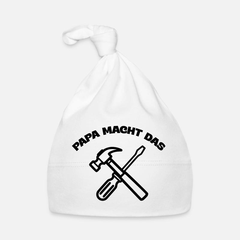 Dad does it – DIY & Father's Day - Organic Baby Cap - white