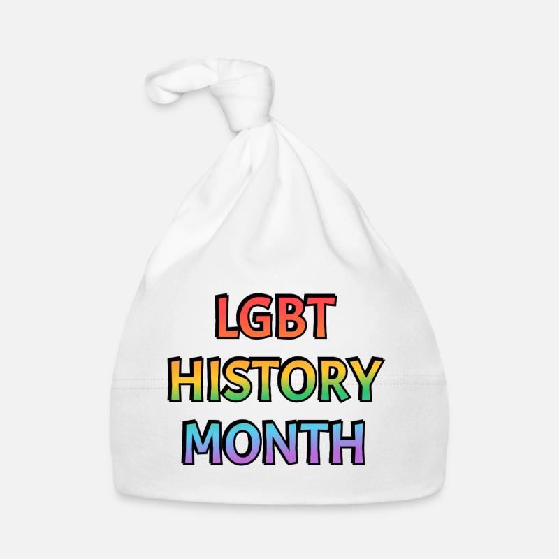 Texte arc-en-ciel du mois de l’histoire LGBT Bonnet bio Bébé
