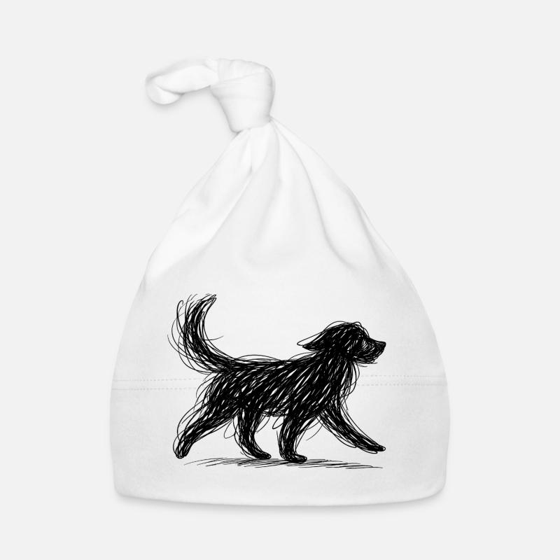 Silhouette sombre de griffon avec ailes Bonnet bio Bébé
