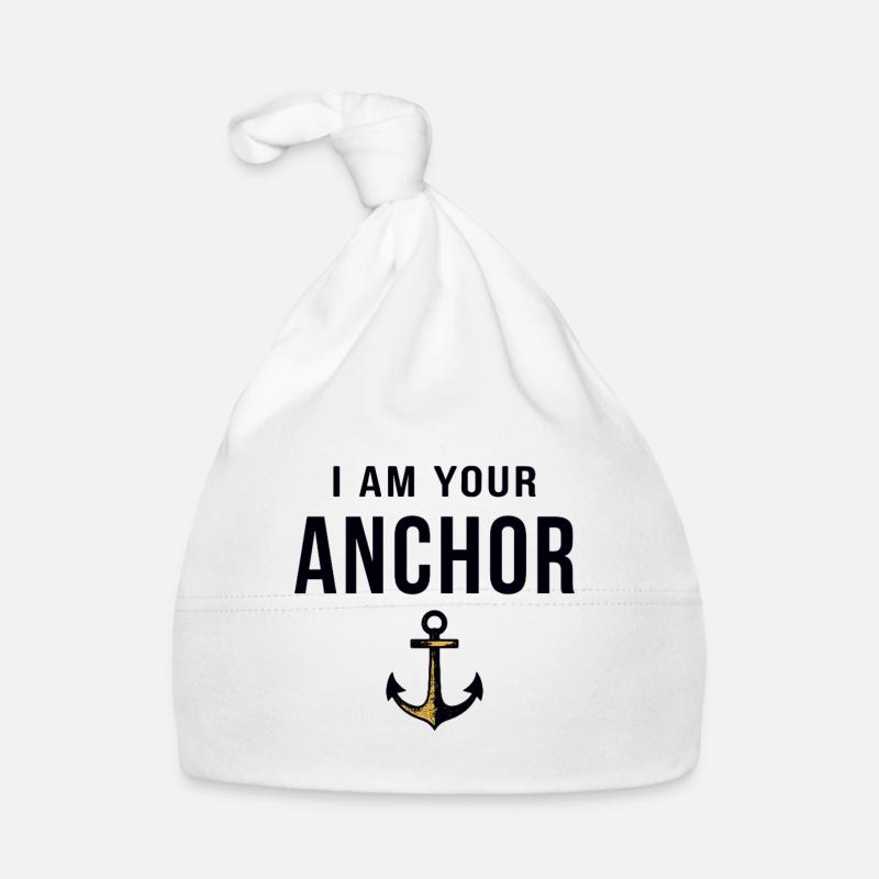 I am your Anchor Maritime Statement with Anchor Organic Baby Cap