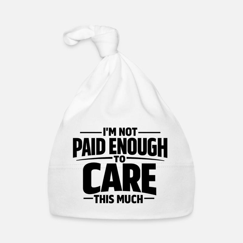 I don't care middle finger statement Organic Baby Cap