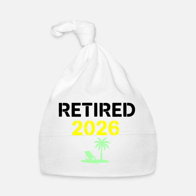 Pension Palm 2026 retraité - Bonnet bio Bébé - blanc