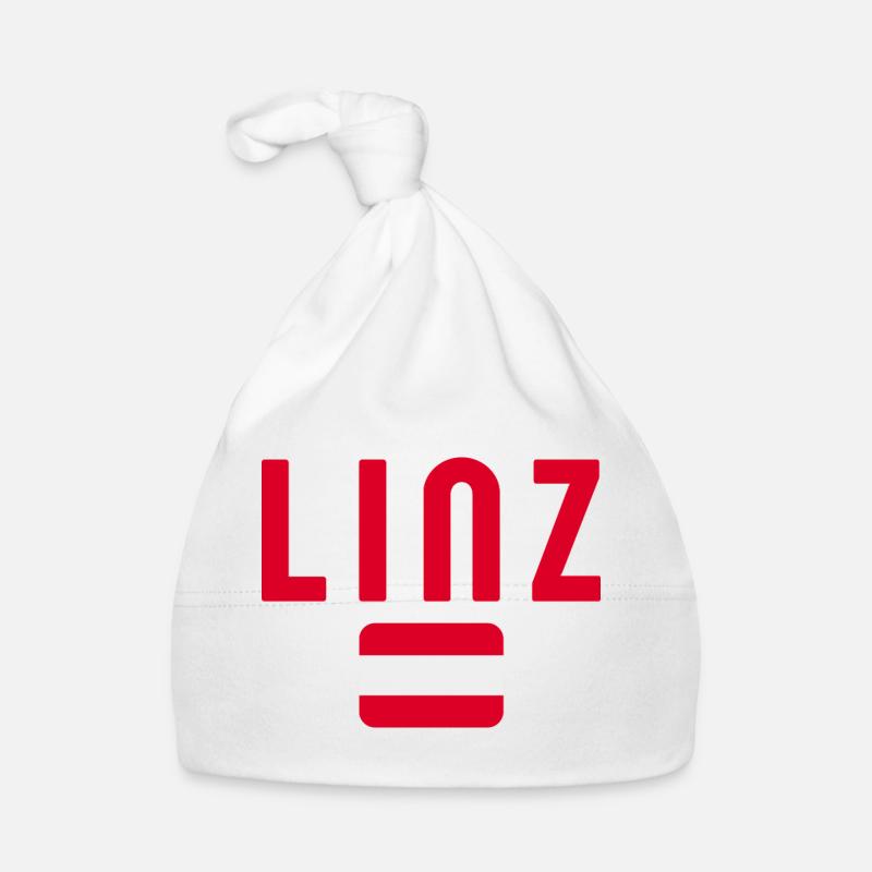 Drapeau de Linz Autriche Bonnet bio Bébé