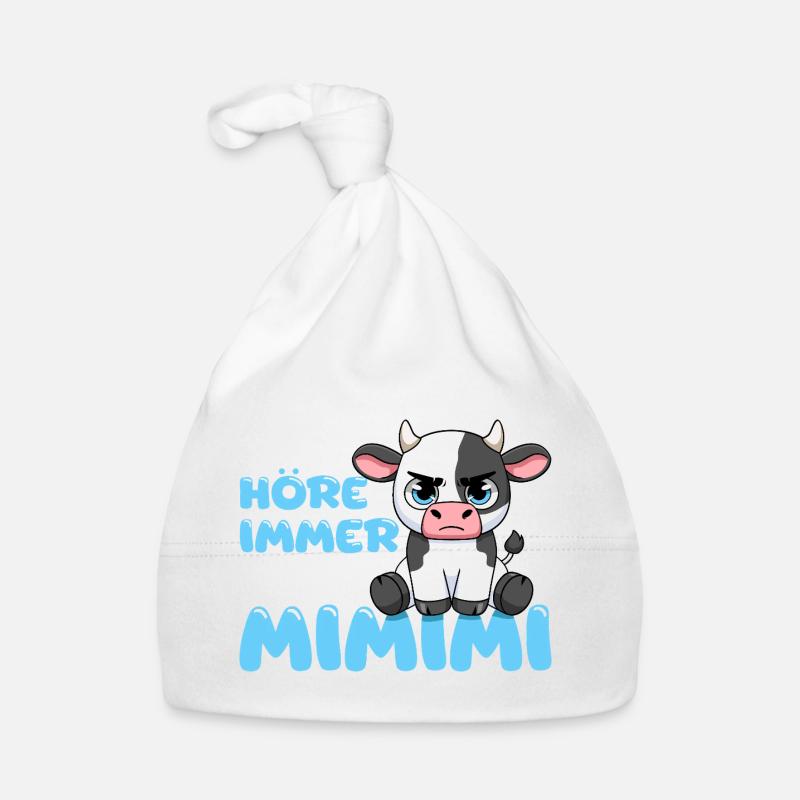 Ich Höre Immer Nur Mimimi Kuh Baby Bio-Mütze