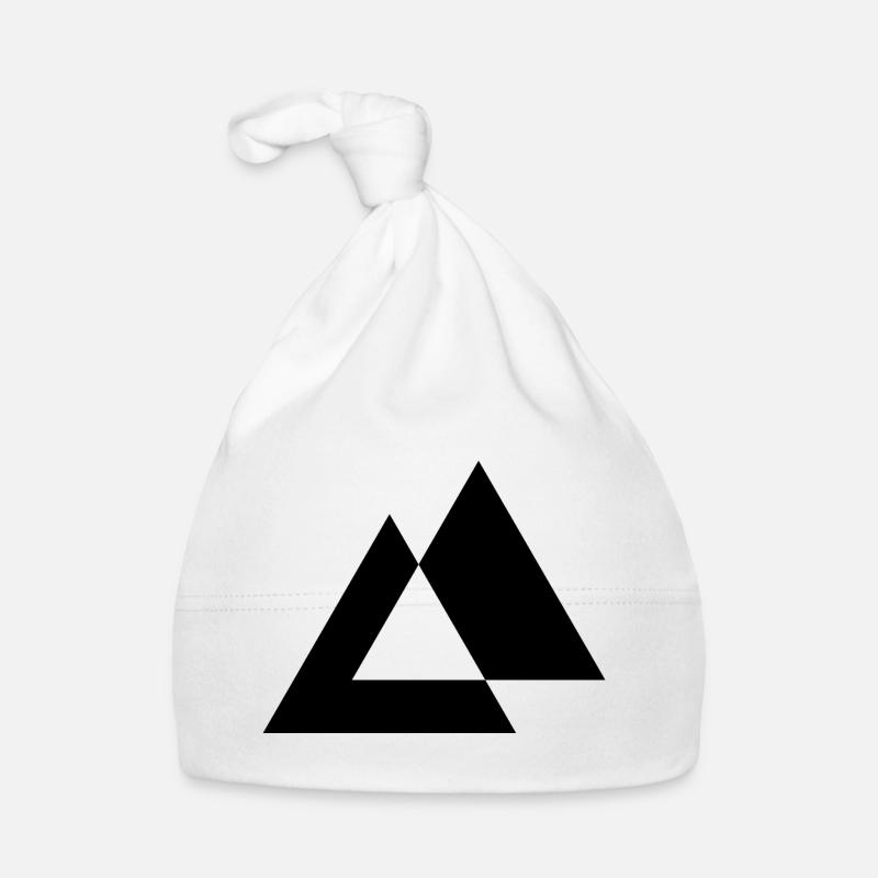 Geometric Triangles design Organic Baby Cap