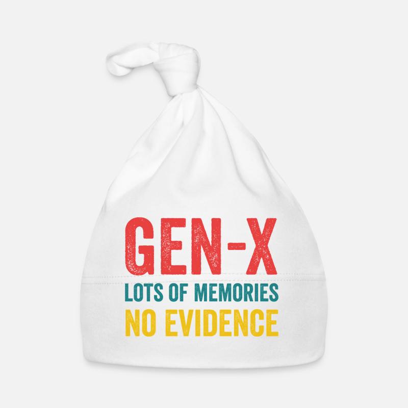 Génération X - beaucoup de souvenirs. Aucune preuve. Bonnet bio Bébé
