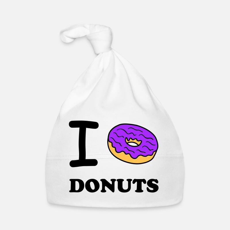 I Love Donuts Baby Bio-Mütze