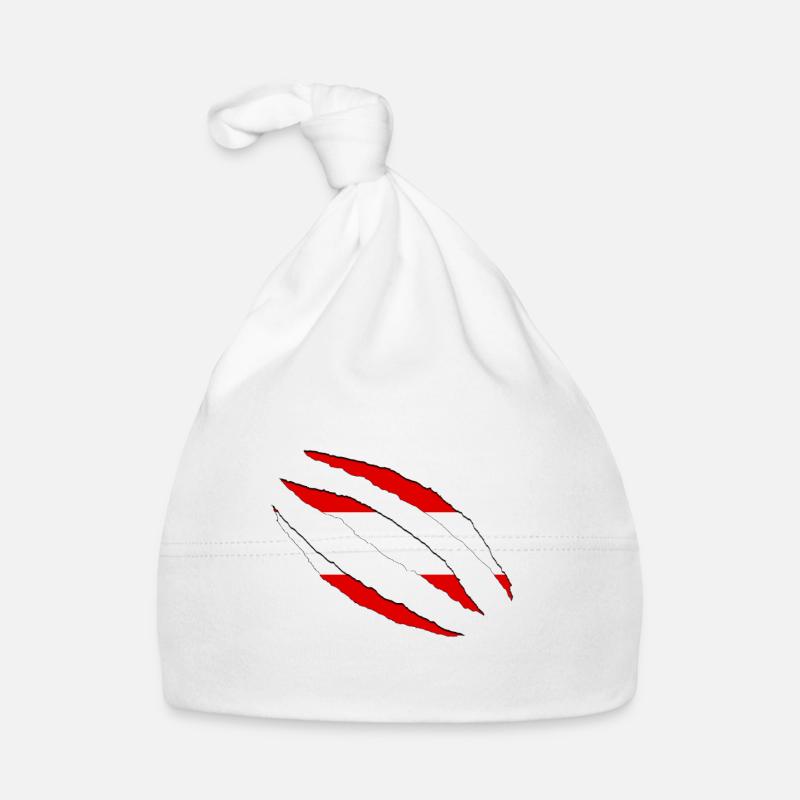 Griffes d’Autriche fissure drapeau déchiré Bonnet bio Bébé