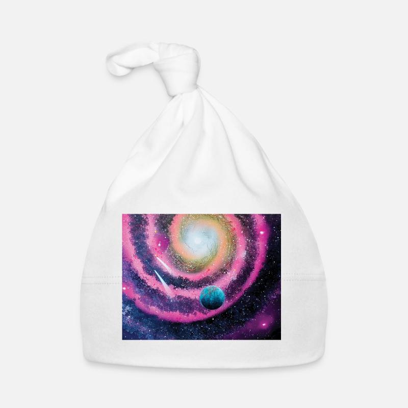 Pink Galaxy Baby Bio-Mütze