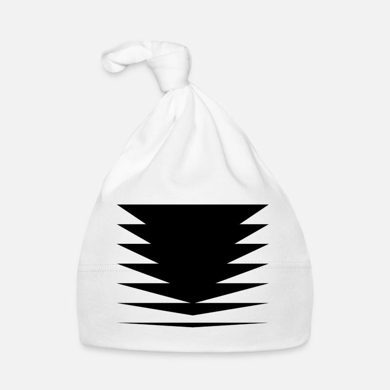 Conception des triangles noirs Bonnet bio Bébé