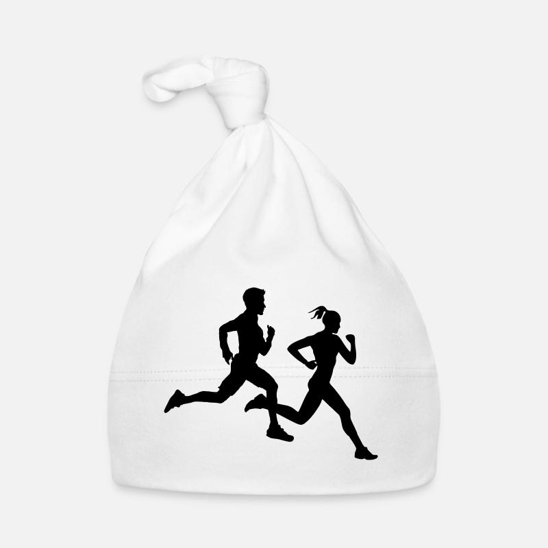 Duo de course – Équipe marathon Bonnet bio Bébé