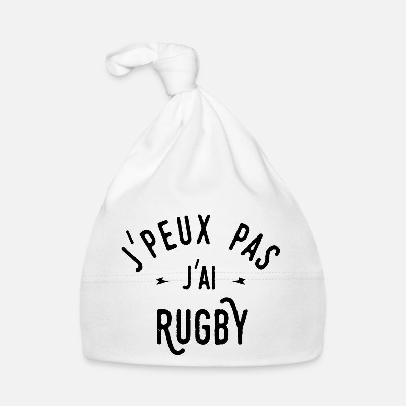j'ai rugby Bonnet bio Bébé