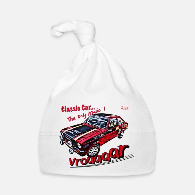 Vroaaaar Music 2 - Bonnet bio Bébé - blanc