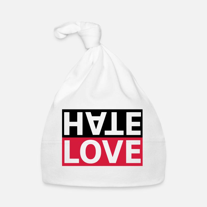 Haine Love Hate Déclaration d'amour Bonnet bio Bébé
